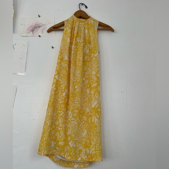 High Neck Floral Mini Dress with a tie around the back if the Neck - Picture 1 of 3